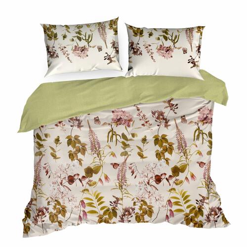 Obliečky na posteľ so vzorom kvetov zo saténovej bavlny - Spring 3